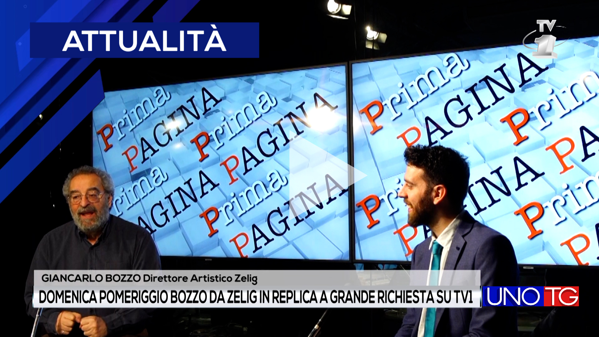 Domenica pomeriggio Bozzo da Zelig in replica a grande richiesta su Tv1