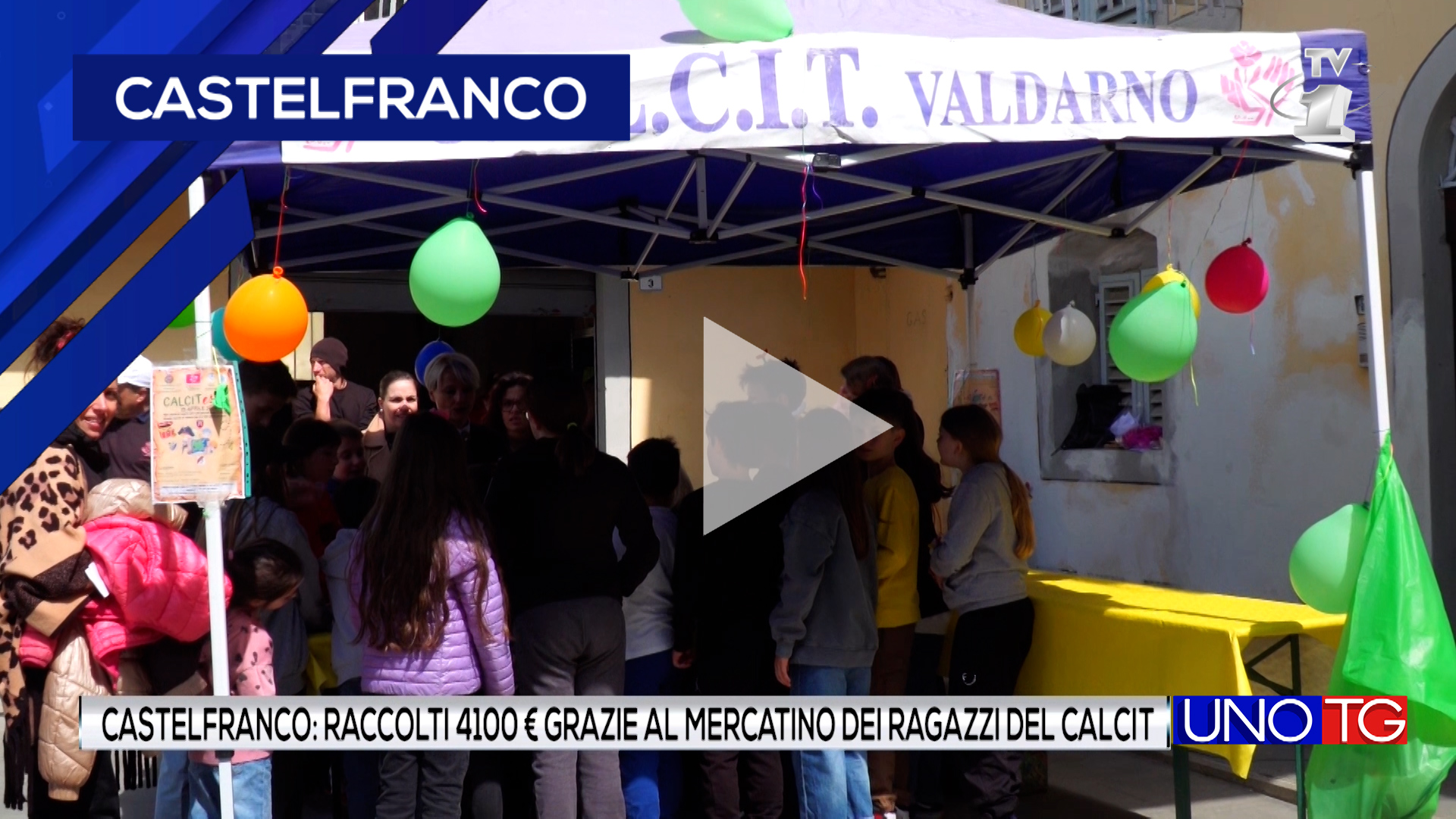 A Castelfranco raccolti 4.100 euro grazie al mercatino dei ragazzi del Calcit