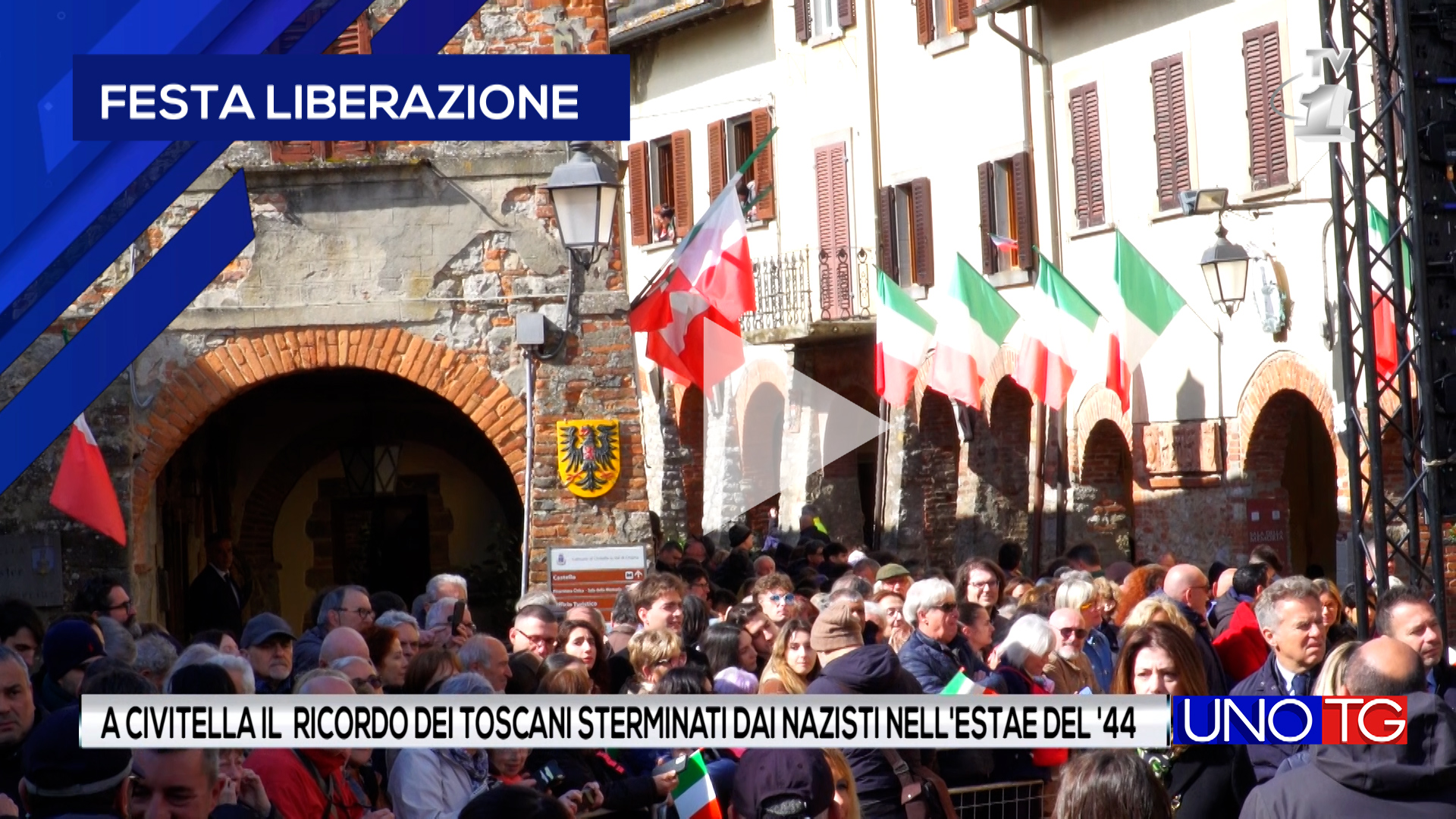 A Civitella il ricordo dei toscani sterminati dai nazisti nel '44