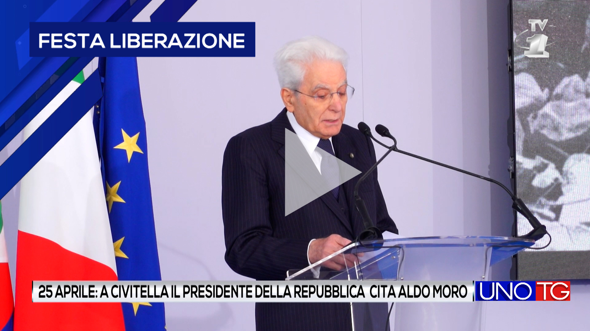 25 aprile: il Presidente Mattarella cita Aldo Moro
