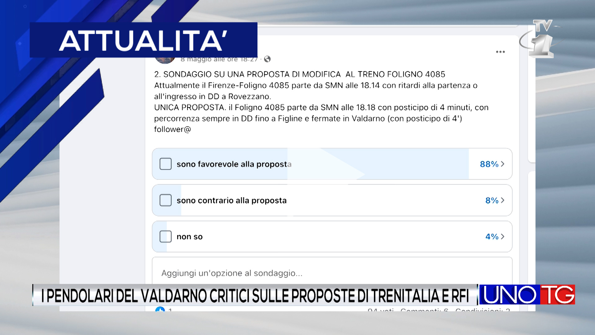 I pendolari del Valdarno critici sulle proposte di Trenitalia e RFI