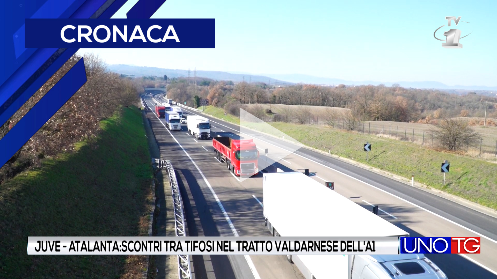 Juve - Atalanta: scontri tra tifosi nel tratto valdarnese dalla A1