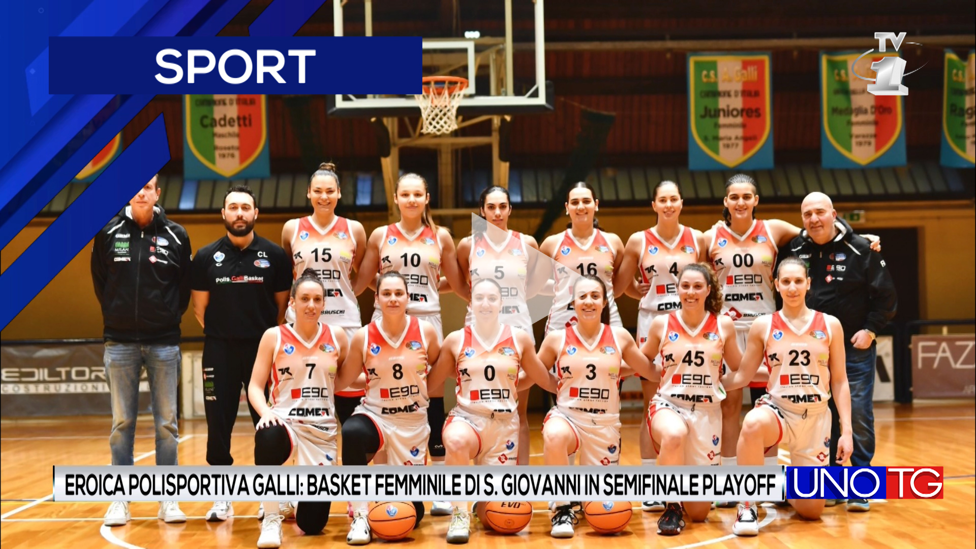 Eroica Polisportiva Galli: basket femminile di San Giovanni in semifinale playoff