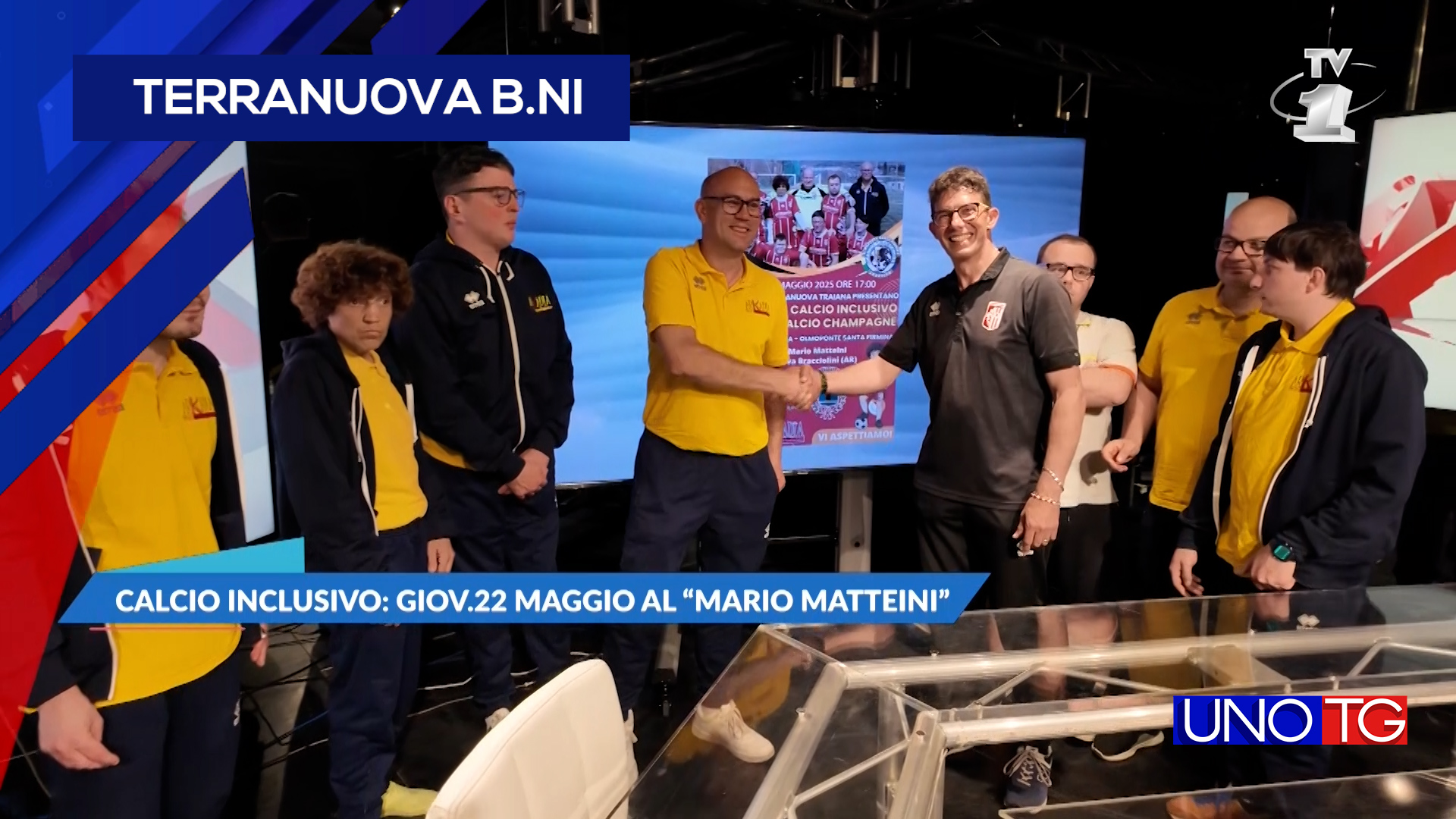 Giovedì 22 maggio partita di calcio champagne al "Mario Matteini" di Terranuova B.ni