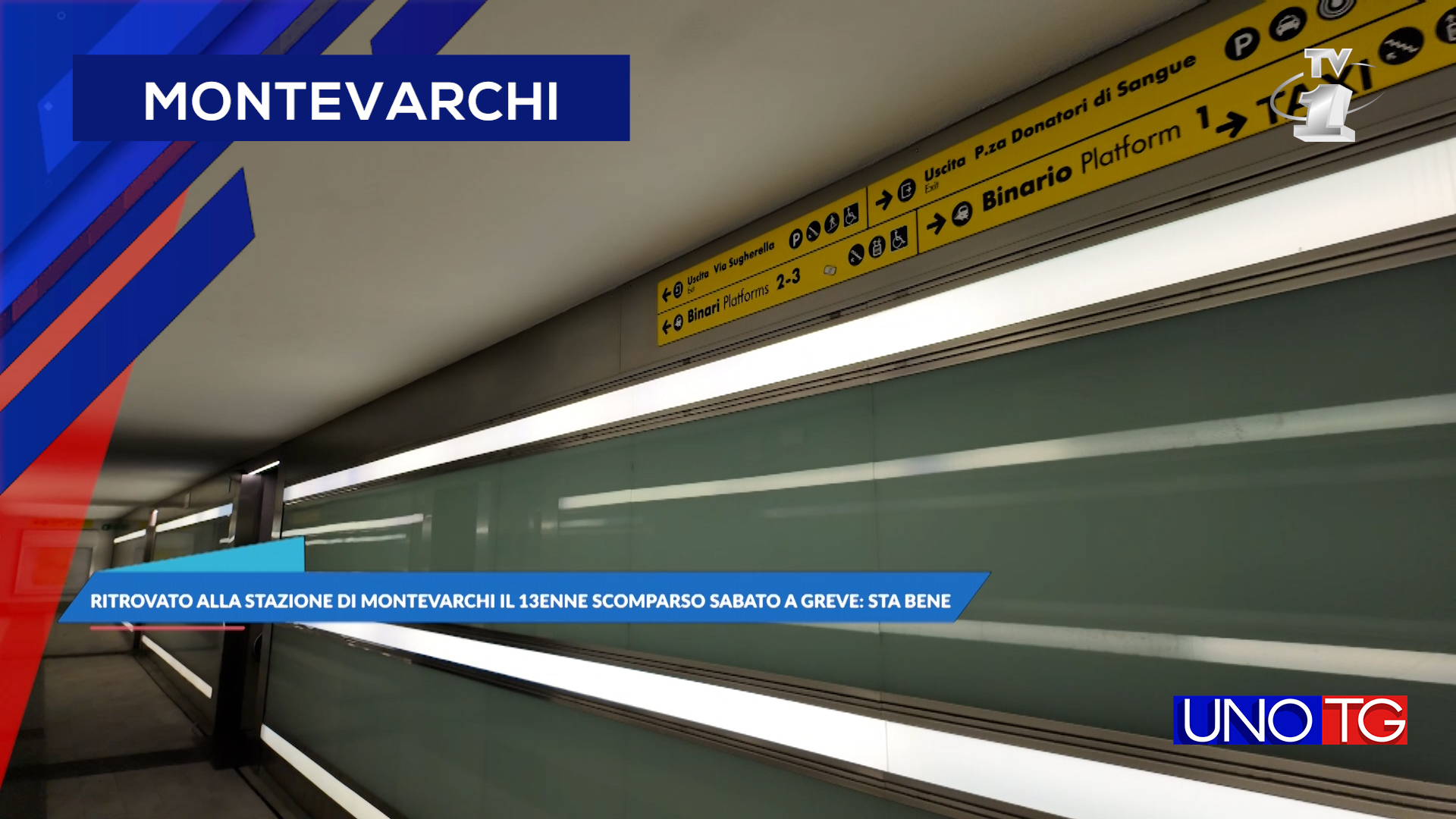 Ritrovato alla stazione di Montevarchi il 13enne scomparso sabato a Greve: sta bene.