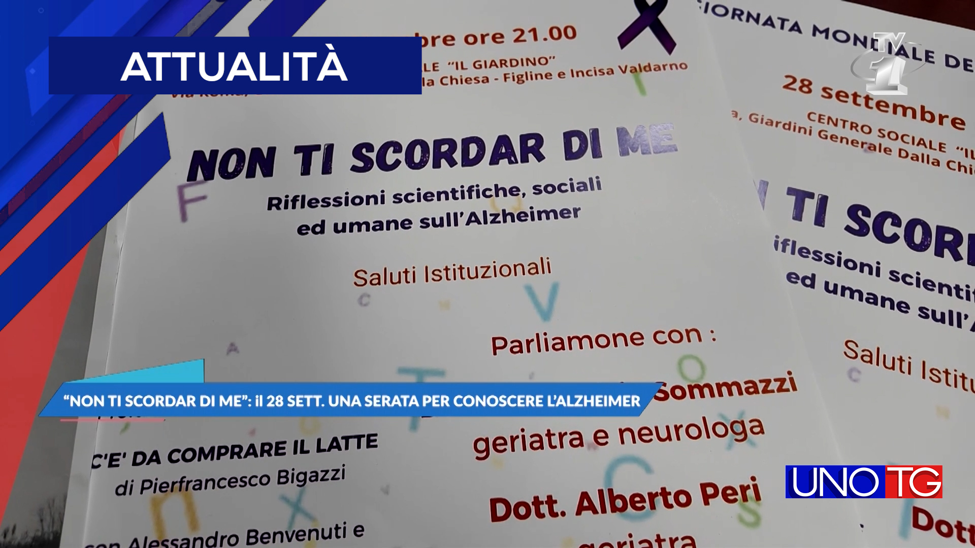 "Non ti scordar di me": a Figline il 28 settembre una serata per conoscere l'alzheimer