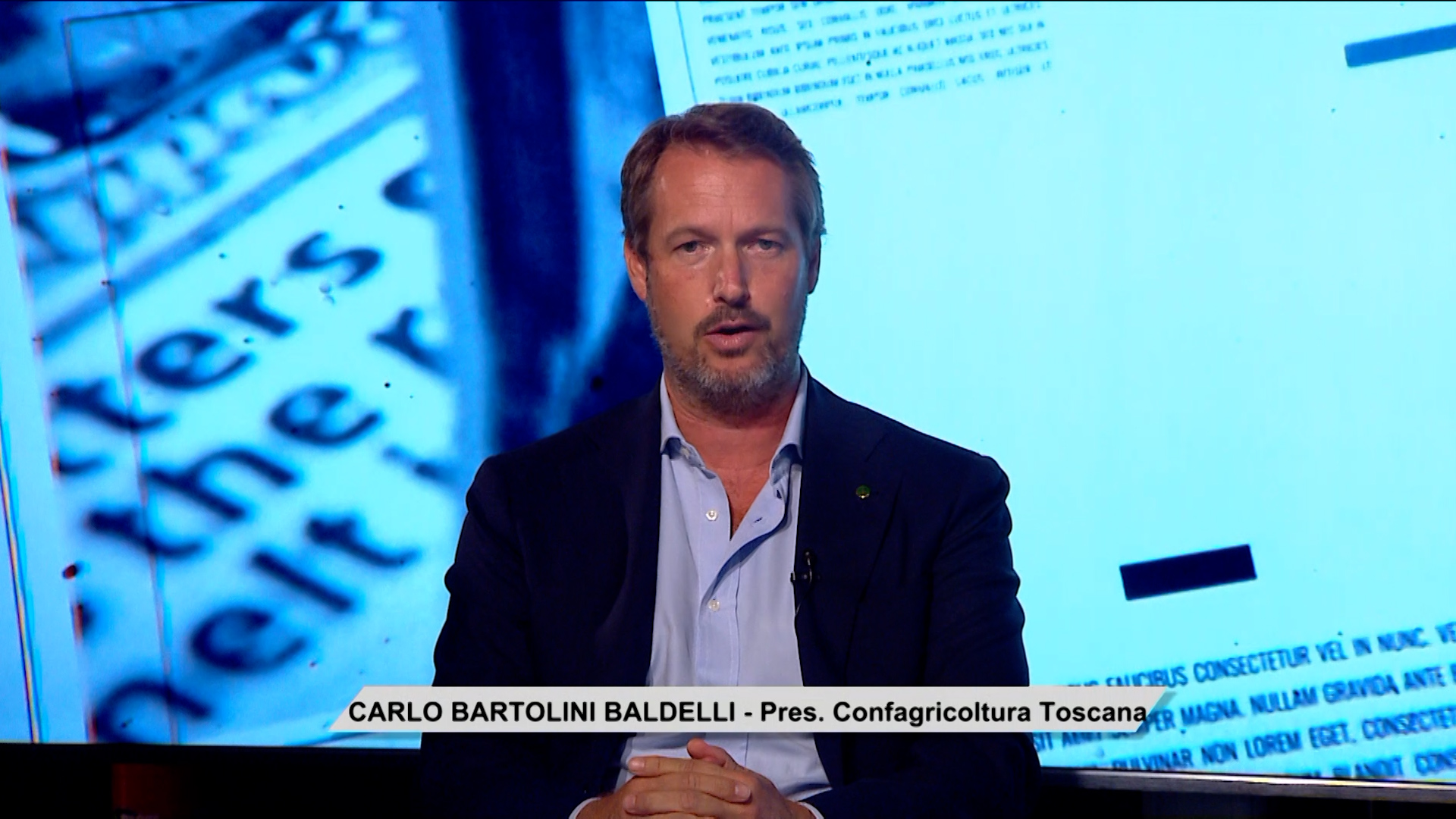 Ospite di "DieciMinuti" il presidente di Confagricoltura Toscana Carlo Bartolini Baldelli.