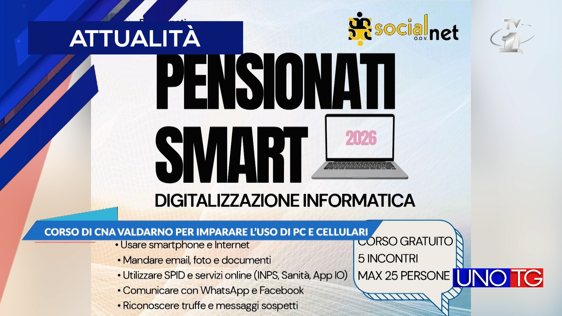 Corso di CNA Valdarno per imparare l'uso di PC e Cellulari