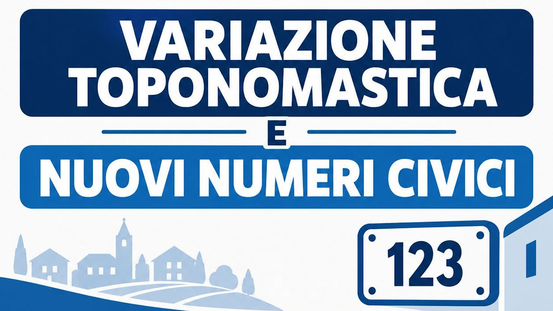 Laterina Pergine: dal 1 Ottobre scattano le variazioni nella toponomastica.